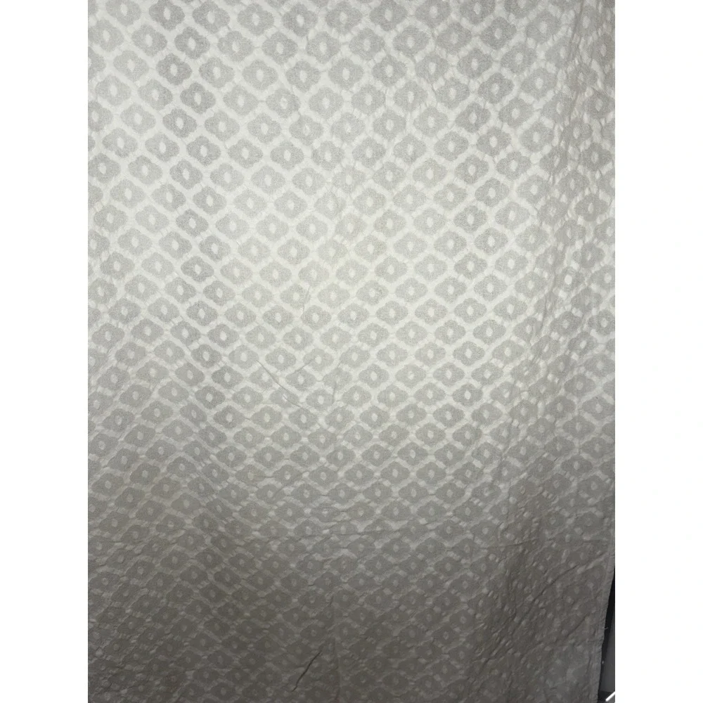 Pottery Barn White Argyle 100% Cotton 44